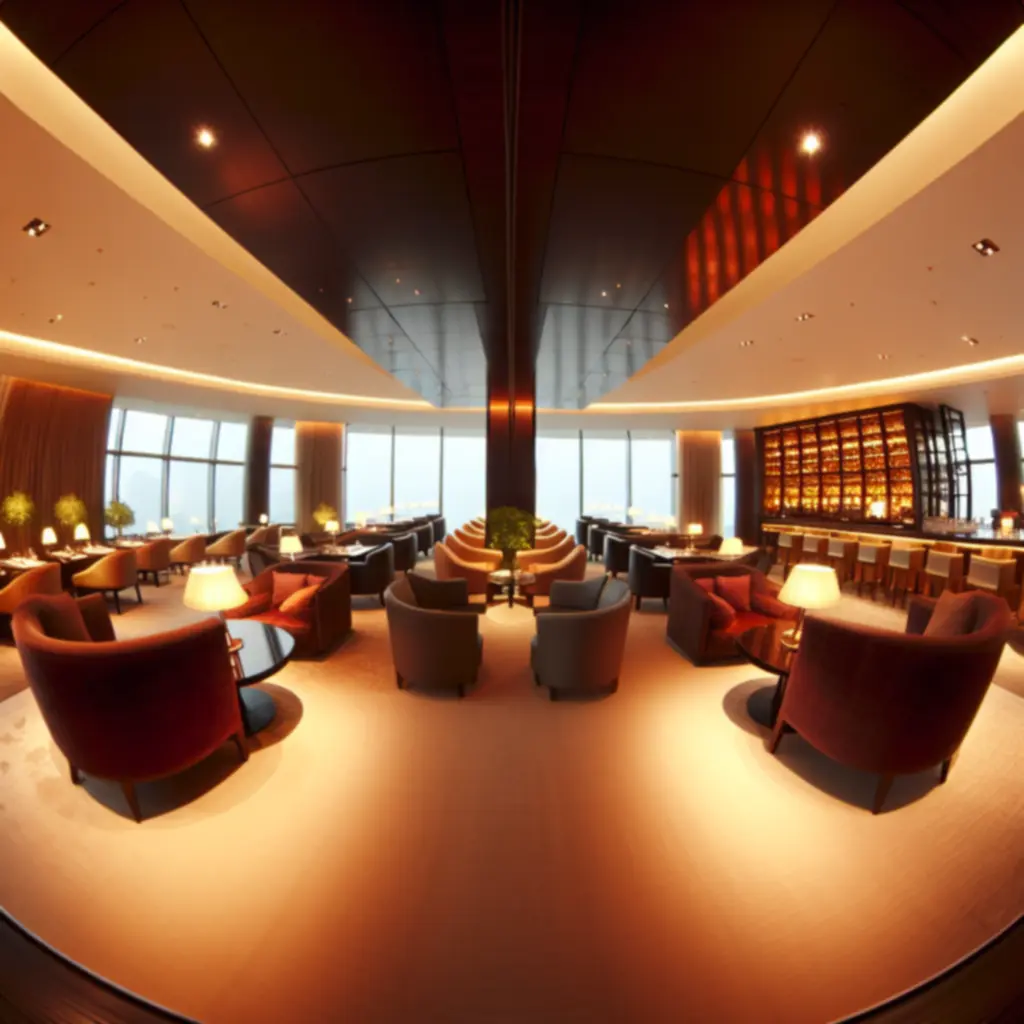 Stílusos éttermi enteriőr és lounge hangulat