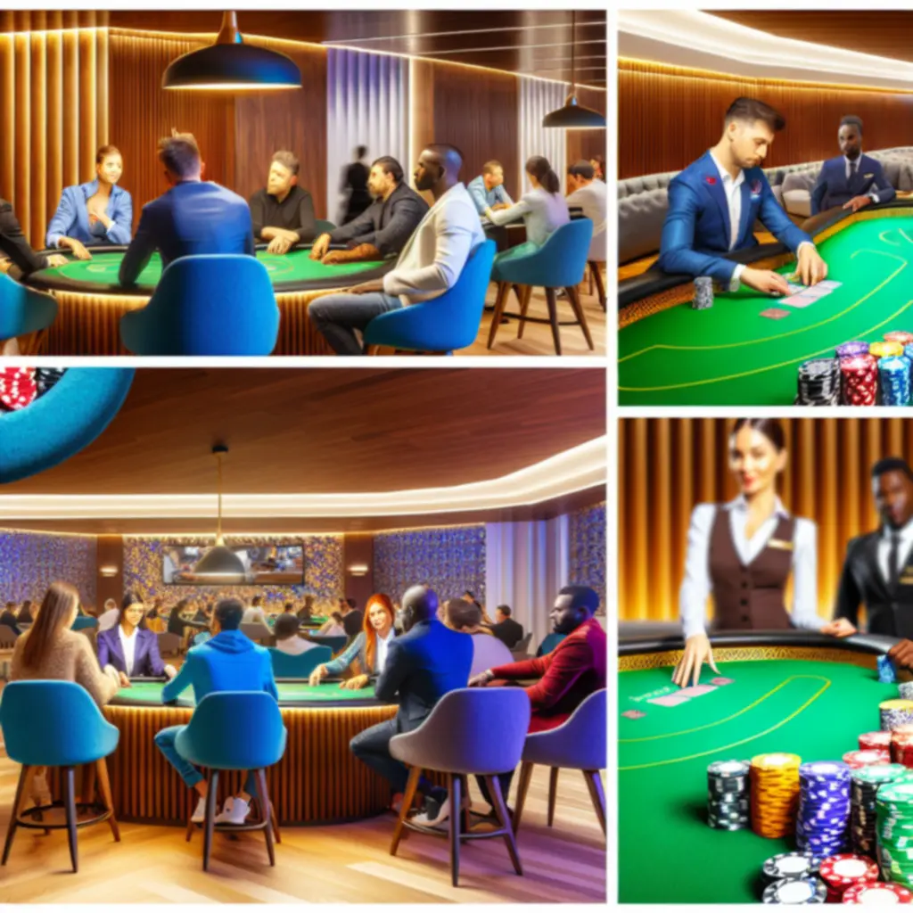 Pókerasztalok és lounge hangulat a TRYHARDGG SOLUTIONS LIMITED  pókertársalgójában